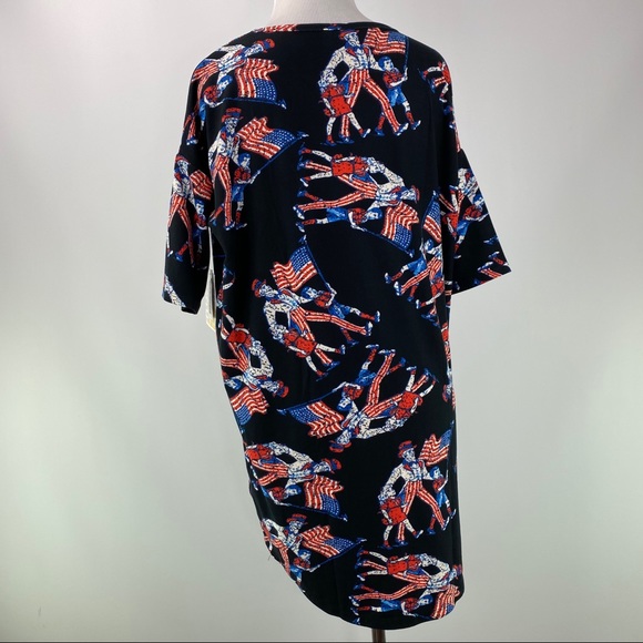 EUC LuLaRoe Americana Irma size XXS - Picture 3 of 4